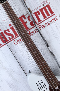 Godin RG-4 Ultra Bass 4 String Electric Bass Guitar Carbon White with Gig Bag