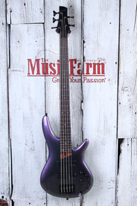 Ibanez SR505E Bass 5 String Electric Bass Guitar Black Aurora Burst Gloss