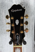 Epiphone J-200 EC Studio Jumbo Body Acoustic Electric Guitar Black Finish