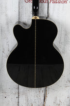 Epiphone J-200 EC Studio Jumbo Body Acoustic Electric Guitar Black Finish
