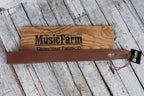 Thalia Brown Leather Strap with Mother of Pearl Cross Inlay
