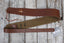 Thalia Brown Leather Strap with Mother of Pearl Cross Inlay