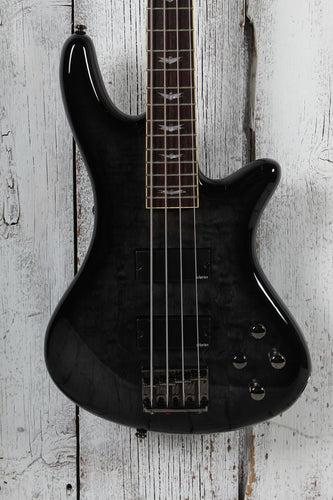 Schecter Stiletto Extreme-4 Electric Bass Guitar See-Thru Black with Gig Bag