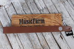 Thalia Brown Leather Guitar Strap with Pearl Stargazer Inlay