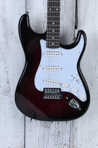 Oscar Schmidt OS-300 Double Cut Solid Body Electric Guitar Purple Sunburst