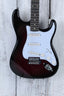 Oscar Schmidt OS-300 Double Cut Solid Body Electric Guitar Purple Sunburst
