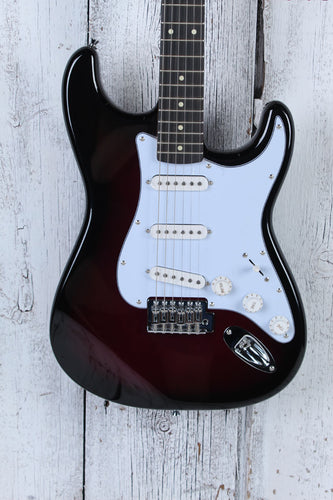 Oscar Schmidt OS-300 Double Cut Solid Body Electric Guitar Purple Sunburst