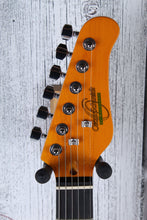 Load image into Gallery viewer, Oscar Schmidt OS-300 Double Cut Solid Body Electric Guitar Purple Sunburst