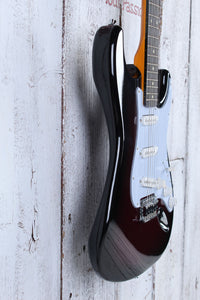 Oscar Schmidt OS-300 Double Cut Solid Body Electric Guitar Purple Sunburst