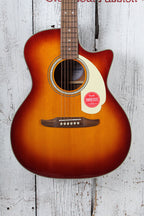 Fender California Deluxe Newporter CE Acoustic Electric Guitar Sienna Sunburst