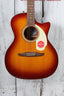 Fender California Deluxe Newporter CE Acoustic Electric Guitar Sienna Sunburst