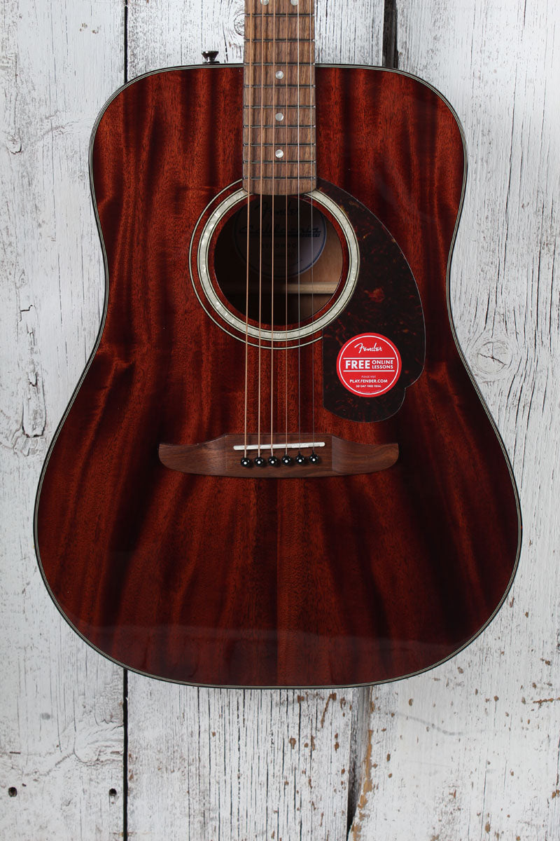 Fender California Deluxe Redondo Acoustic Guitar Natural Finish