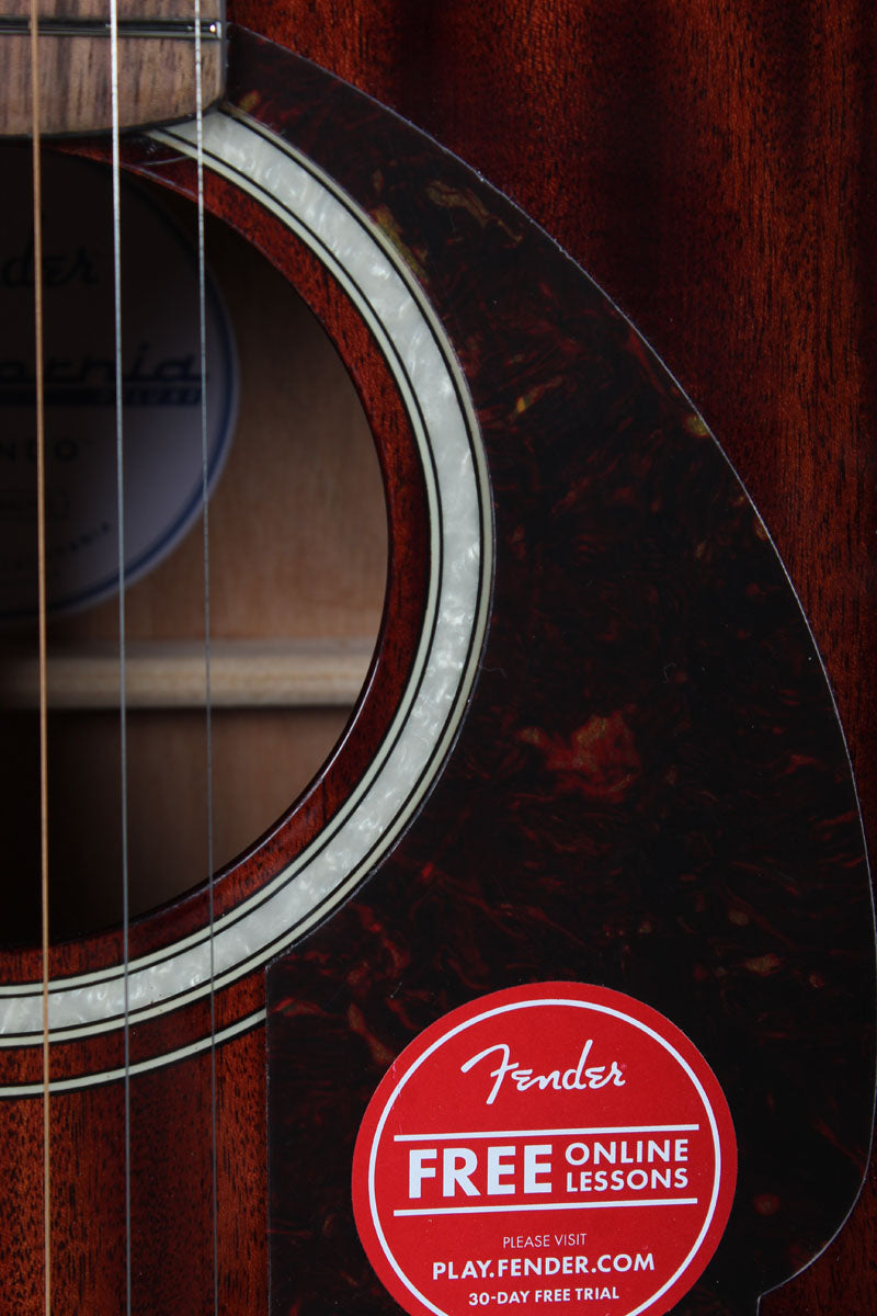 Fender California Deluxe Redondo Acoustic Guitar Natural Finish