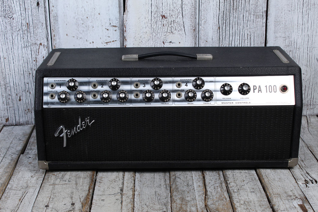 Fender Vintage PA-100 Pro Audio Powered Mixer PA System Guitar Head