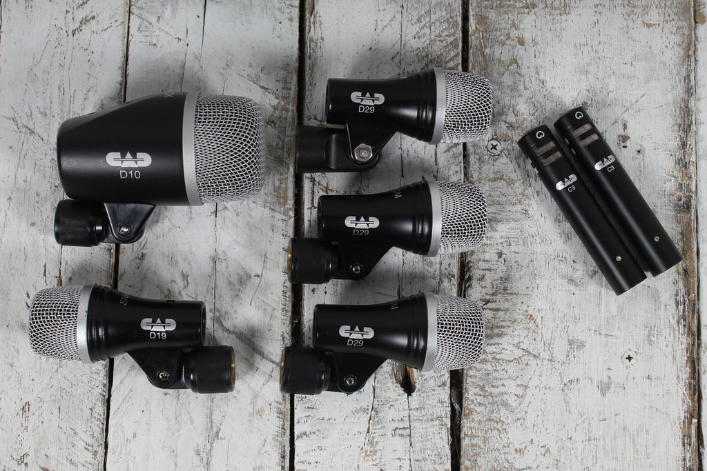 CAD Audio Stage 7 Premium 7 Piece Drum Microphone Pack Mic Set D29 C9 D19 D10