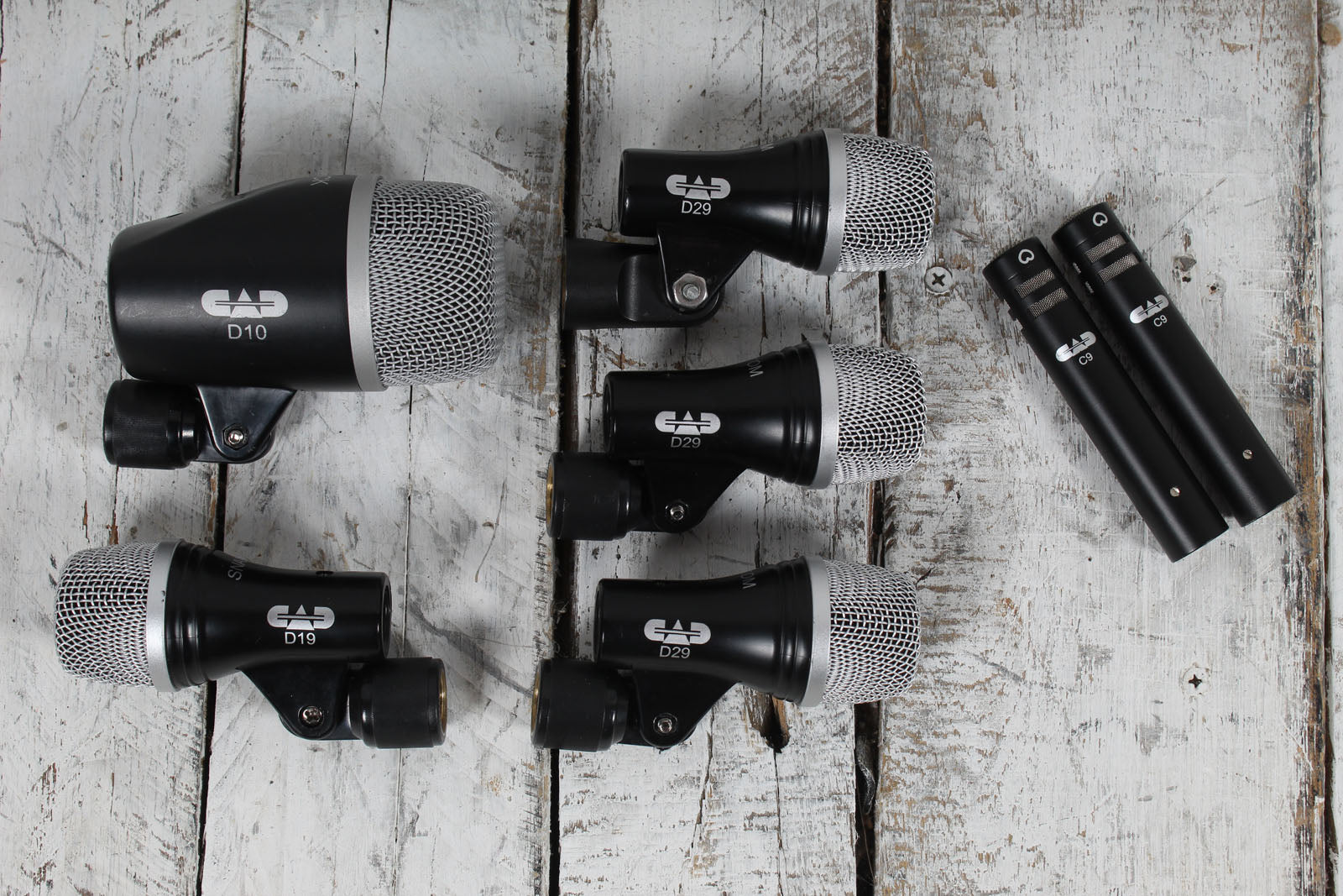 CAD Audio Stage 7 Premium 7 Piece Drum Microphone Pack Mic Set D29 C9 D19 D10