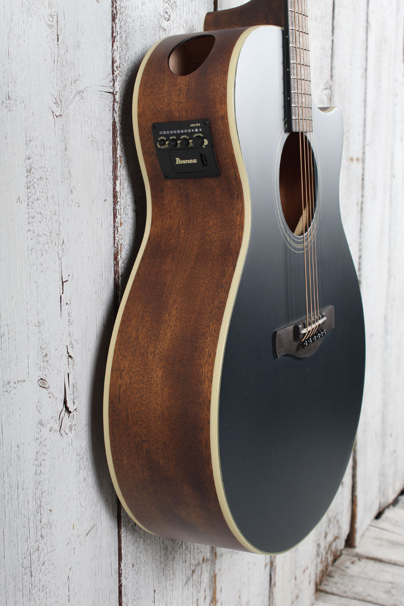 Ibanez AE Series AE100 Acoustic Electric Guitar Dark Tide Blue Flat Finish