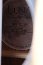 Load image into Gallery viewer, Luna Uke Crescent Black White Ebony Concert Ukulele UKE EX BWE with Gig Bag