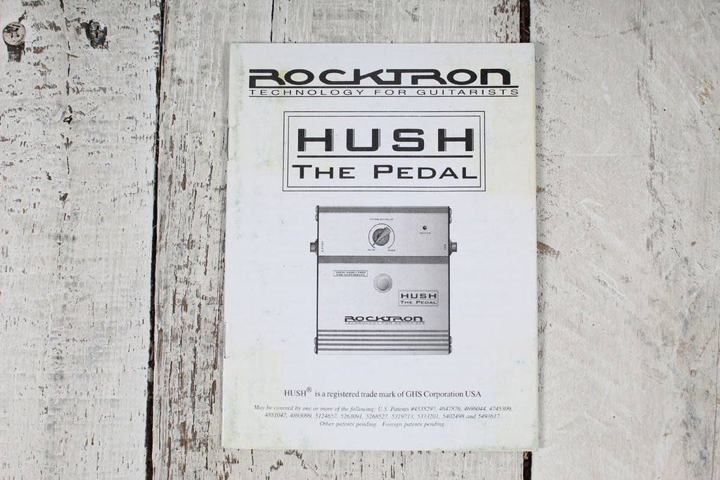 Rocktron Hush Pedal Electric Guitar Noise Reduction Effects Pedal