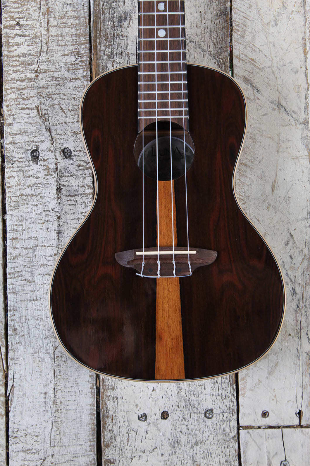 Luna UKE ZIRI C Ziricote Concert Ukulele Concert Body Uke with Gig Bag