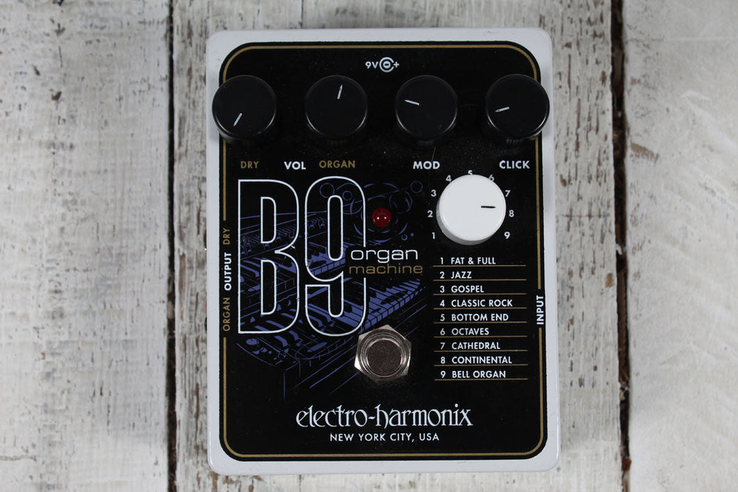 Electro Harmonix B9 Organ Machine Electric Guitar Organ Emulation Effects Pedal