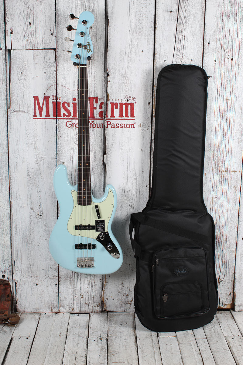 Fender Vintera III Early '60s Jazz Bass 4 String Electric Bass Guitar w Gig Bag