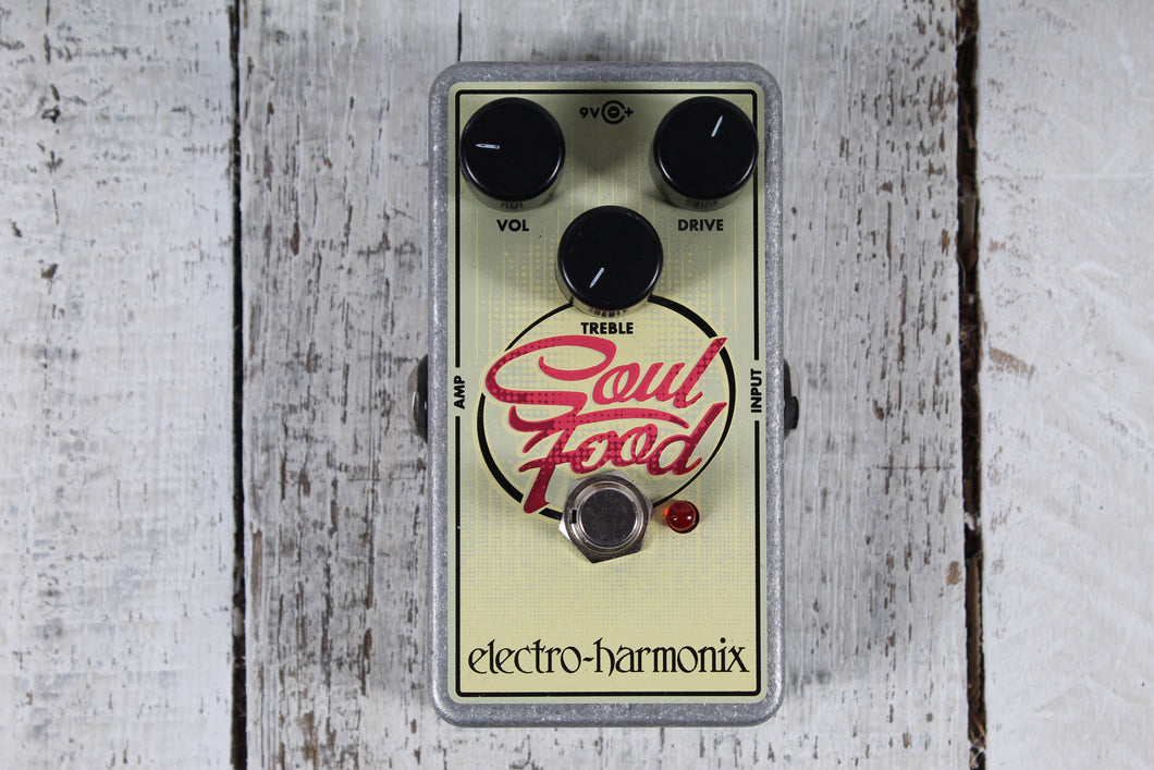 Electro Harmonix Soul Food Electric Guitar Overdrive Distortion Effects Pedal