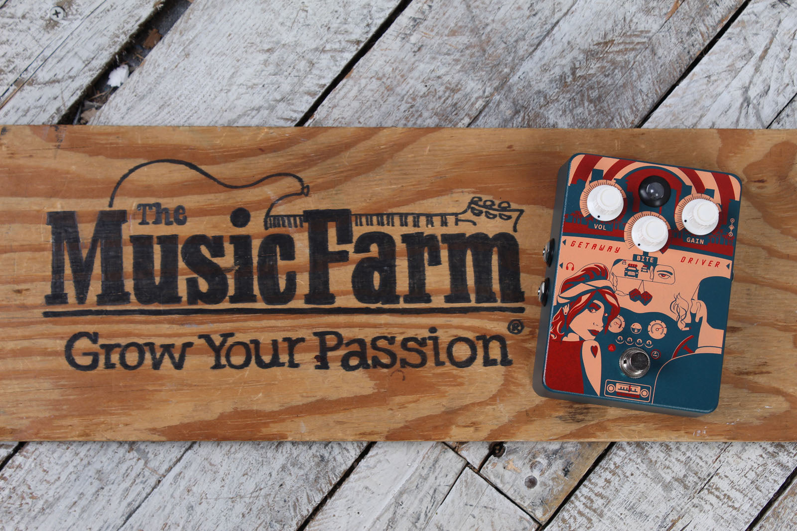 Orange Getaway Driver Overdrive Pedal Electric Guitar Overdrive Effects Pedal Secondary image