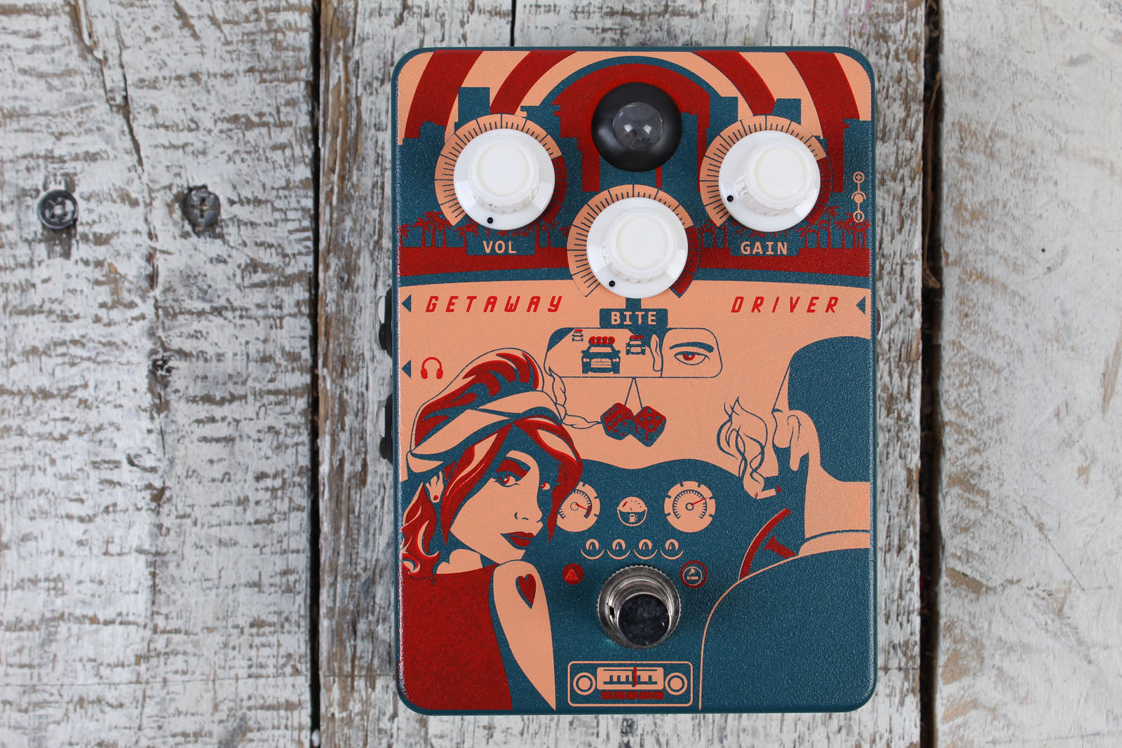 Orange Getaway Driver Overdrive Pedal Electric Guitar Overdrive Effects Pedal Main image