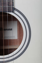 Ibanez AJ70M2E Jumbo Acoustic Electric Guitar Solid Spruce Top Pearl White