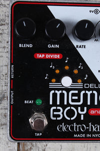 Electro Harmonix Deluxe Memory Boy Electric Guitar Analog Delay Effects Pedal
