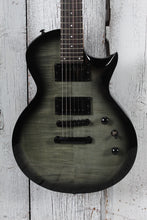 Load image into Gallery viewer, ESP LTD EC-200DX Solid Body Electric Guitar Flame Maple Top Charcoal Burst
