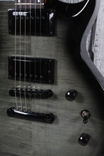 Load image into Gallery viewer, ESP LTD EC-200DX Solid Body Electric Guitar Flame Maple Top Charcoal Burst