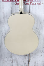 Ibanez AJ70M2E Jumbo Acoustic Electric Guitar Solid Spruce Top Pearl White