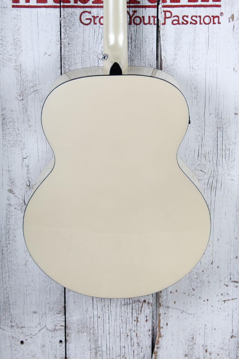 Ibanez AJ70M2E Jumbo Acoustic Electric Guitar Solid Spruce Top Pearl White