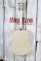Ibanez AJ70M2E Jumbo Acoustic Electric Guitar Solid Spruce Top Pearl White