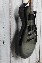 Load image into Gallery viewer, ESP LTD EC-200DX Solid Body Electric Guitar Flame Maple Top Charcoal Burst