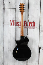 Load image into Gallery viewer, ESP LTD EC-200DX Solid Body Electric Guitar Flame Maple Top Charcoal Burst