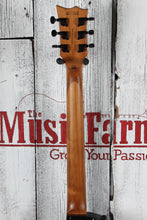 Load image into Gallery viewer, ESP LTD EC-200DX Solid Body Electric Guitar Flame Maple Top Charcoal Burst