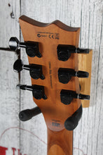 Load image into Gallery viewer, ESP LTD EC-200DX Solid Body Electric Guitar Flame Maple Top Charcoal Burst