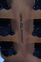 Load image into Gallery viewer, ESP LTD EC-200DX Solid Body Electric Guitar Flame Maple Top Charcoal Burst