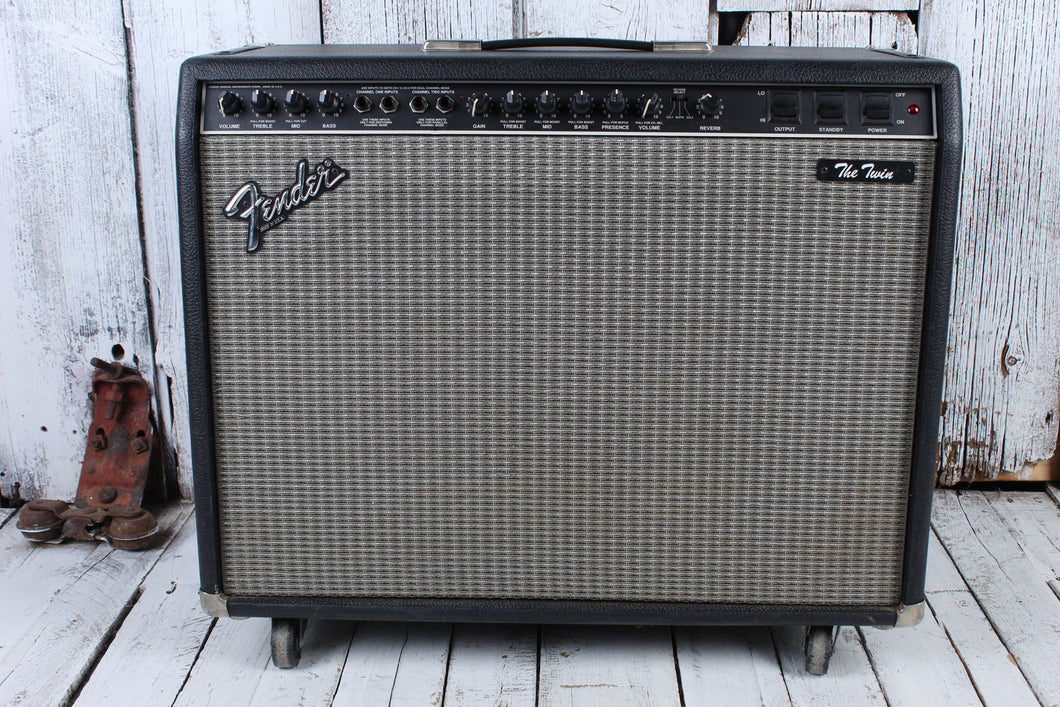 Fender The Twin Electric Guitar Amplifier 100 Watt 2 x1 2 Tube Combo Amp