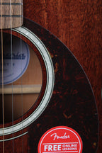 Fender California Deluxe Monterey E Mahogany Acoustic Electric Guitar Natural