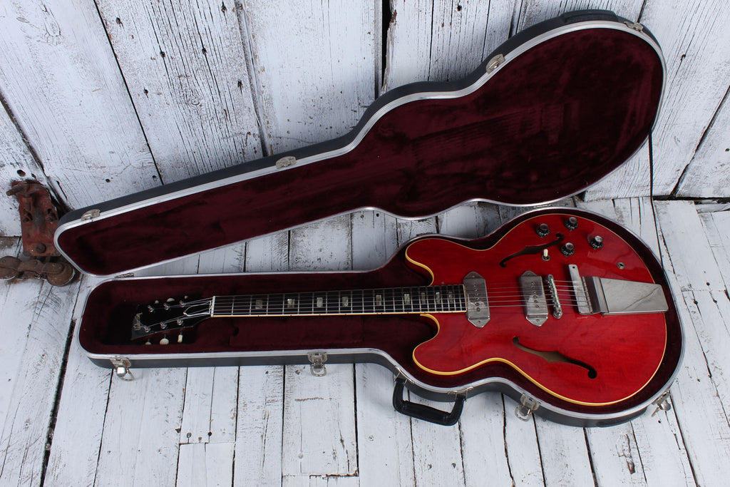 Gibson 1965 ES-330TDC Hollowbody Electric Guitar Cherry Finish w Hardshell Case