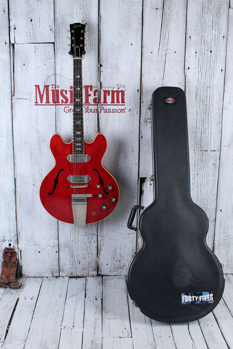 Gibson 1965 ES-330TDC Hollowbody Electric Guitar Cherry Finish w Hardshell Case Secondary image