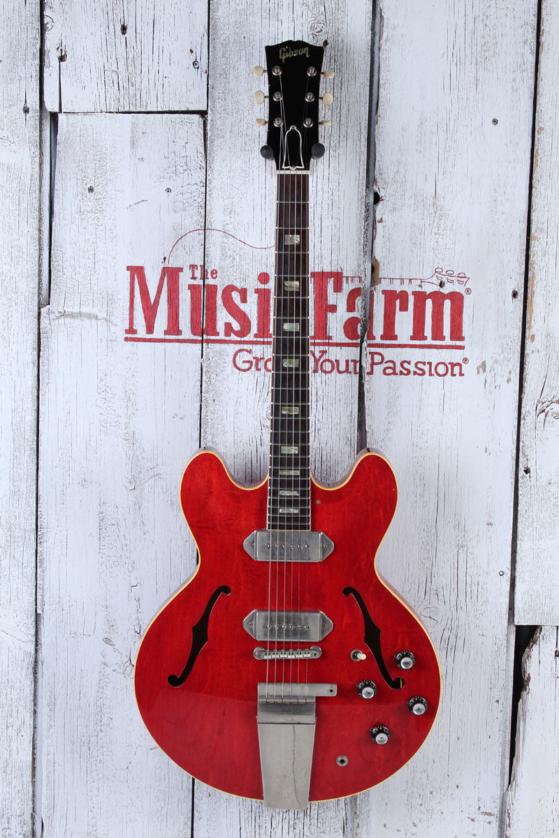 Gibson 1965 ES-330TDC Hollowbody Electric Guitar Cherry Finish w Hardshell Case