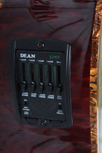 Load image into Gallery viewer, Dean EQA Exotica Quilt Ash Acoustic Electric Guitar Trans Brazilian Burst