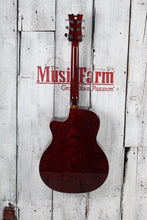 Load image into Gallery viewer, Dean EQA Exotica Quilt Ash Acoustic Electric Guitar Trans Brazilian Burst