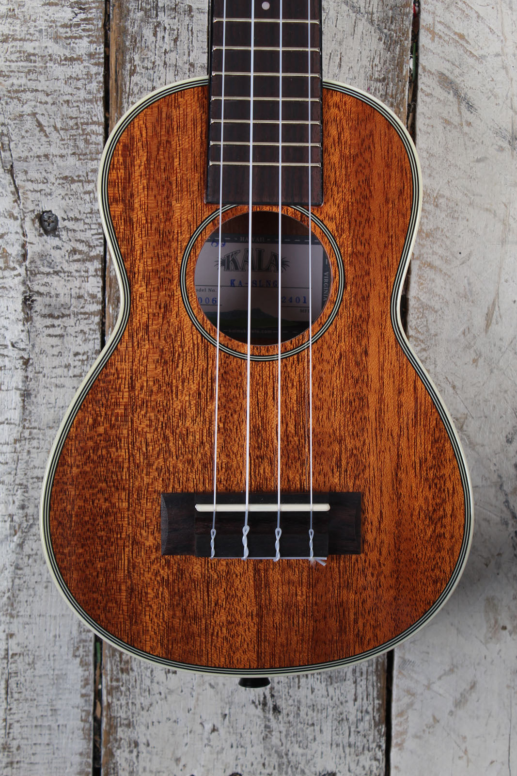 Kala Gloss Mahogany Long Neck Soprano Ukulele All Mahogany Gloss Body KA-SLNG Main image