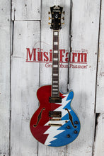 Load image into Gallery viewer, D'Angelico Premier Grateful Dead SS Semi Hollowbody Electric Guitar with Gig Bag